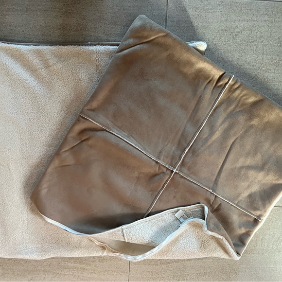 Pottery Barn Cream and Tan Pillow Cover - Picture 2 of 2